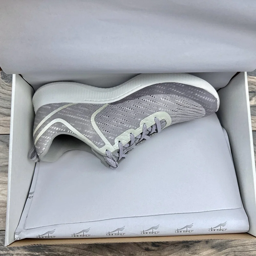 NIB Dansko Sky Mesh 40 9.5-10 Lilac Lace Up Walking Sneakers - Picture 10 of 12